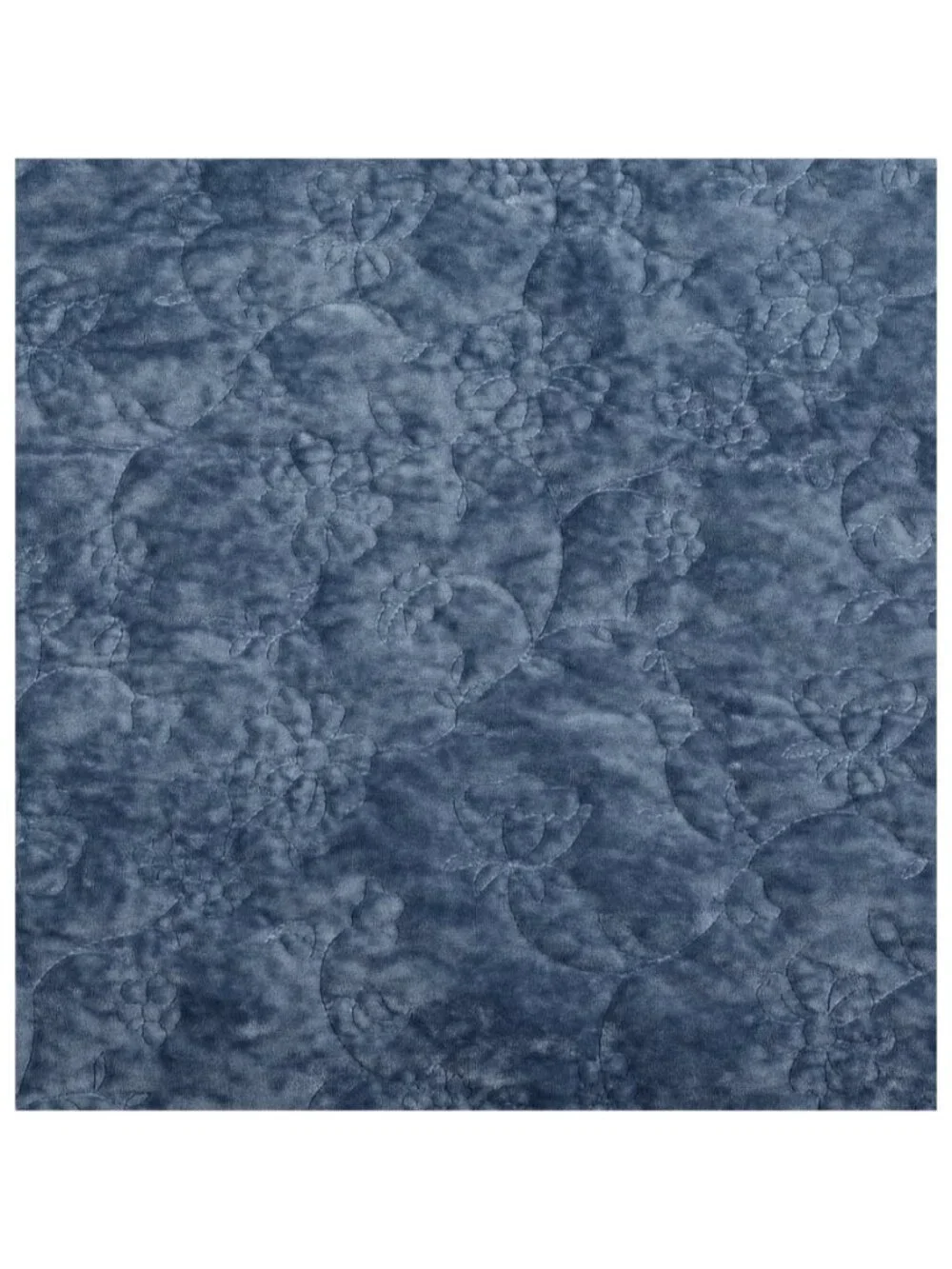 The Pioneer Woman Home Blue Dust Cottage Eloise Floral 100% Poly Velvet Quilt